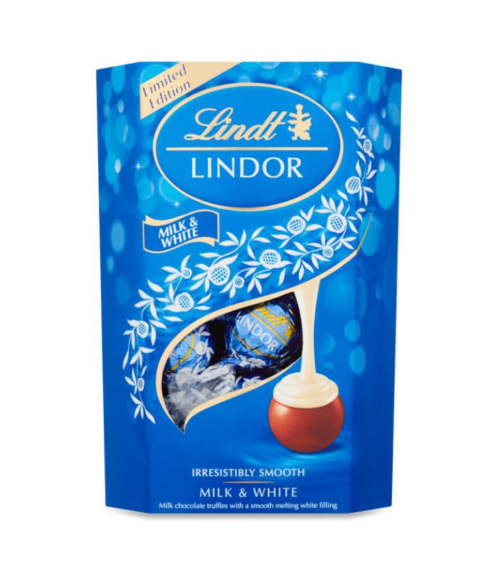 Image resizer 70080049 Lindt Lindor Milk & White Truffles 200g - Image 1