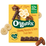 Organix Banana & Date Fruit Bars 12M+ 6 X 17G