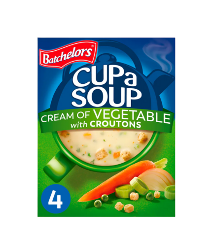 Batchelors Cup A Soup Cream Of Vegetable Croutons 4 Pack 122G