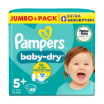 Pampers Baby Dry Size 5+ 68pcs (12-17Kg)