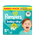 Pampers Baby Dry Size 5+ 68pcs (12-17Kg)
