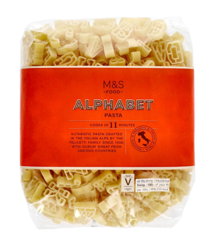 M&S Alphabet Pasta 500g