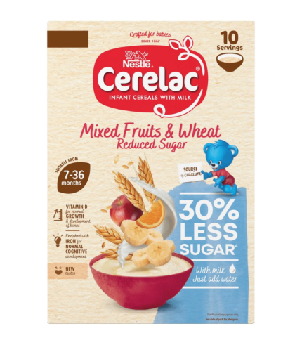 Cerelac Reduced Sugar Mixed Fruits & Wheat 250g
