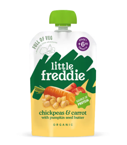 Little Freddie Chickpeas & Carrots With Pumpkin Seed Butter 6M+ 100g