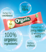 Organix Raspberry & Apple Soft Oaty Bars 6x23g - Image 2