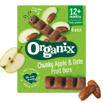 Organix Chunky Apple & Date Fruit Bar 6x17g