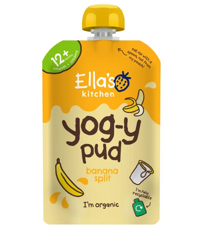 1 Ella's Kitchen Yog-y pud banana split 90g - Image 1