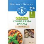 Bellamy's Organic Veggie Pasta Spirals 110g