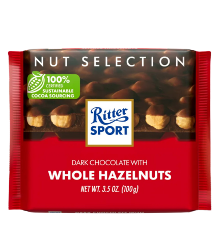 Ritter Sport Dark Whole Hazelnuts 100g