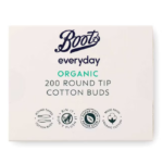 Boots Everyday Organic Round Tip Cotton Buds 200 buds