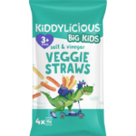 Kiddylicious Veggie Straws  Salt & Vinegar 4x12g