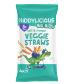 Kiddylicious Veggie Straws  Salt & Vinegar 4x12g