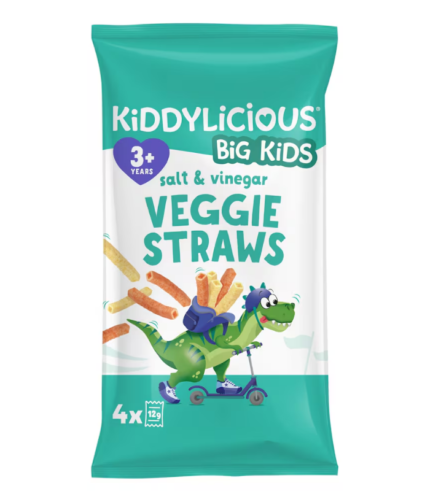 Kiddylicious Veggie Straws  Salt & Vinegar 4x12g