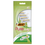 BIC Ladies Aloe Pure Disposable Razors (Pack of 4)