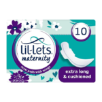 Lil-Lets Maternity Pads10 x Extra Long Maxi Thick Pads with Wings