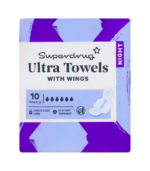 Superdrug Night Ultra Sanitary Towels with Wings x10