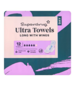 Superdrug Long Ultra Sanitary Towels with Wings x12