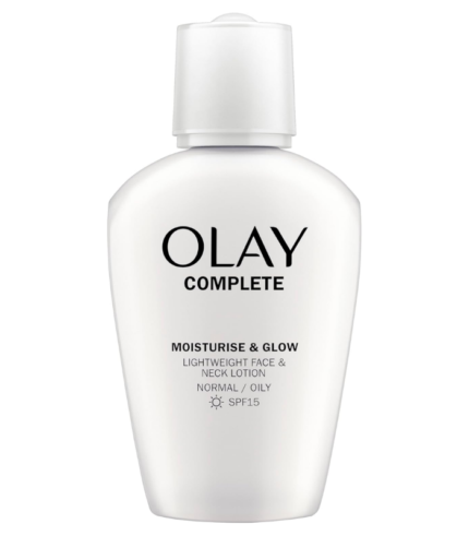 Olay Complete Moisturise & Glow Face and Neck Lotion For Normal/Oily Skin With SPF15 100Ml