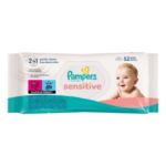 Pampers Sensitive Baby Wipes 52Pcs (New)