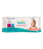 Pampers Sensitive Baby Wipes 52Pcs (New)