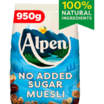 Alpen Muesli No Added Sugar 950g