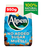 Alpen Muesli No Added Sugar 950g