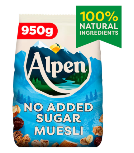 Alpen Muesli No Added Sugar 950g