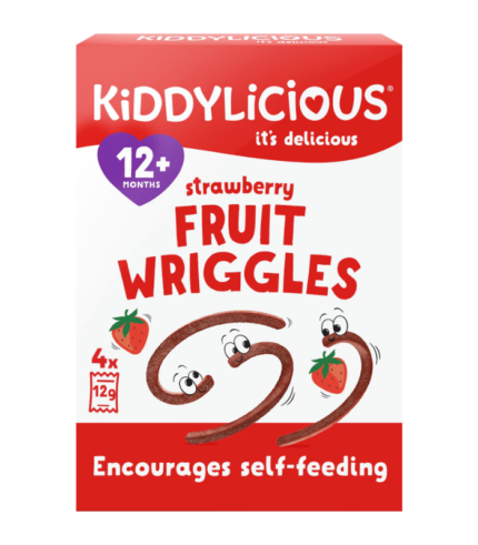 Kiddylicious Strawberry Fruit Wriggles 48G