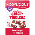 Kiddylicious Strawberry Crispy Tiddlers 4X12g