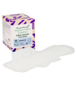 Superdrug Organic Cotton Top Sheet Ultra Towels With Wings Night x10 - Image 2