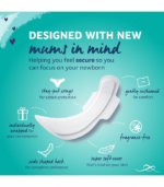 Lil-Lets Maternity Pads10 x Extra Long Maxi Thick Pads with Wings - Image 3