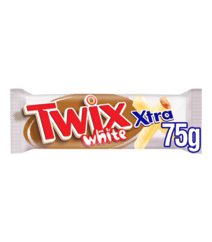 Twix Xtra White Chocolate Twin Bars 75g