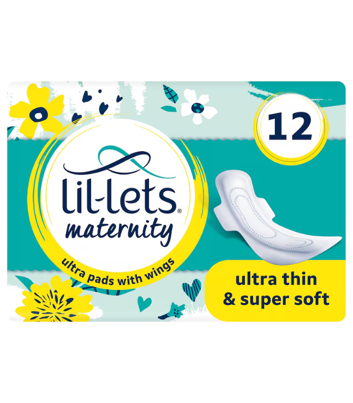 Image resizer 700800 (27) Lil-Lets 12 Ultra Thin Maternity Ultra Pads Plus Wings - Image 1