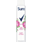 Sure Anti-perspirant Deodorant Aerosol Light & Fresh 200ml