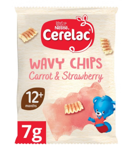 Cerelac Wavy Chips Carrot & Strawberry 7g